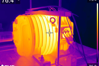 Skupina analýzy tepelných dějů - termovizní měření asynchronního motoru